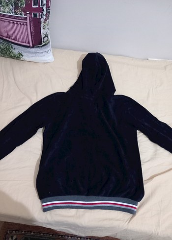 Kapüşonlu Siyah Kadın Sweatshirt - Görsel 3
