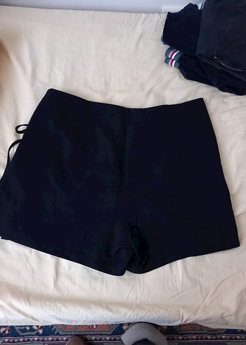 Lacivert Kemer Detaylı Mini Etek - Görsel 2