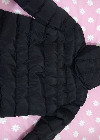 Siyah Fermuarlı Kadın Midi Kışlık Ceket - Görsel 3