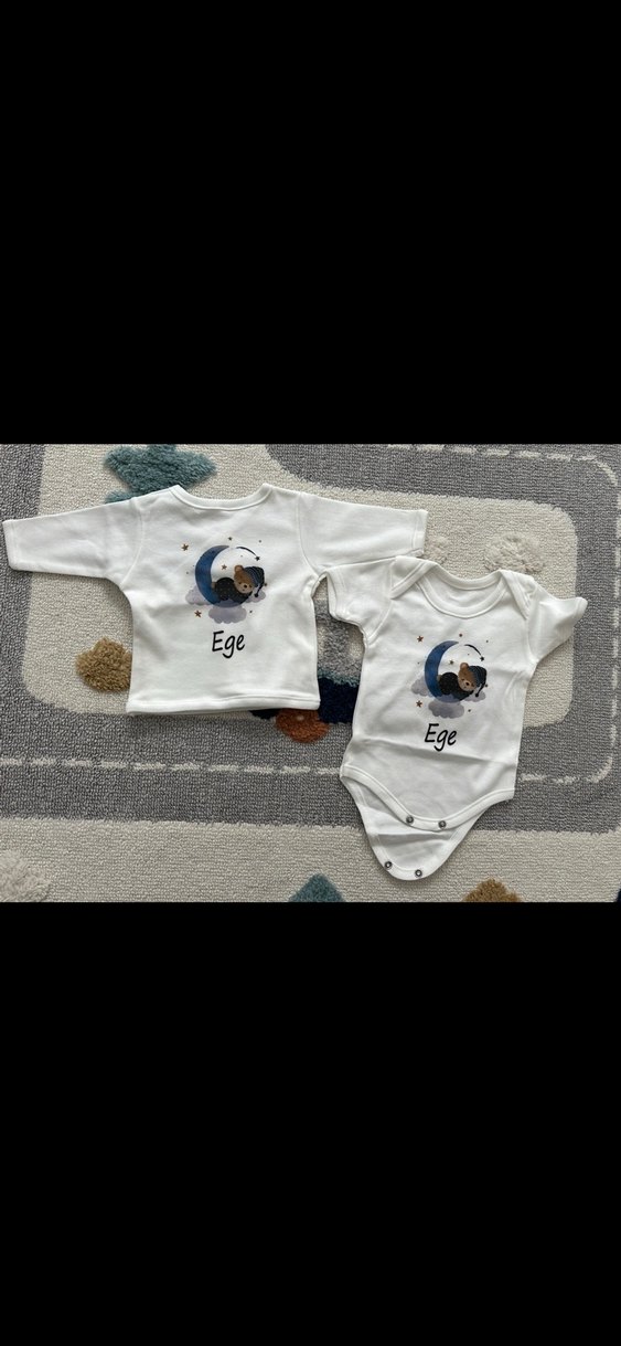 Ege isimli Bebek Hastane Çıkışı Seti - Görsel 3