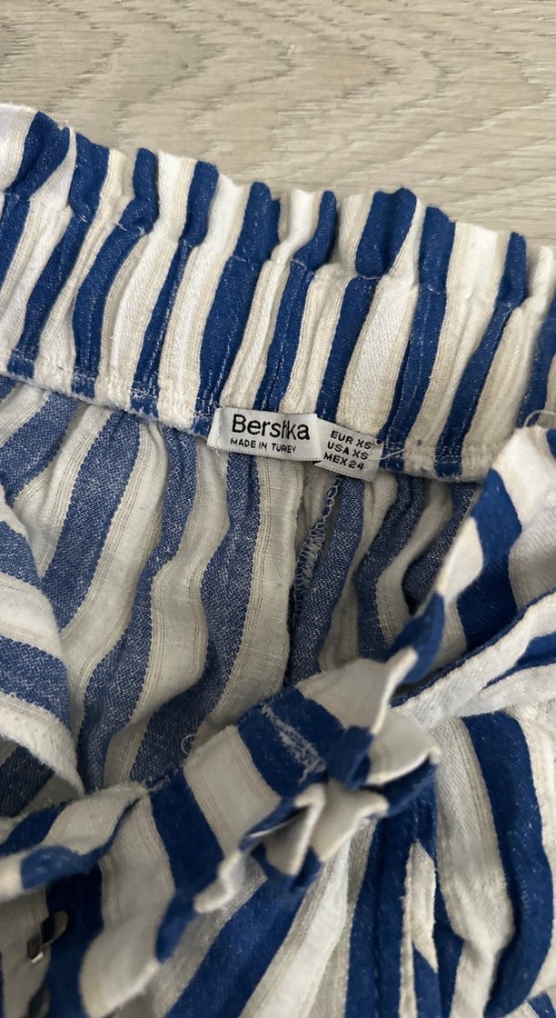 Çizgili Mavi Pantalon - Görsel 5