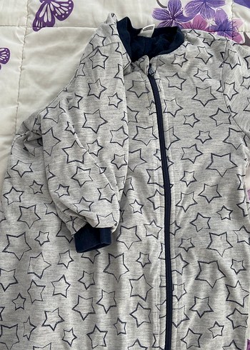 LC Waikiki Gri Erkek Çocuk Fermuarlı Tulum Pijama