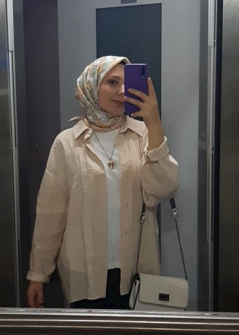 Somon rengi gömlek - Görsel 2