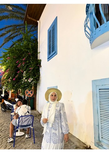 Uzun Kollu tesettür elbise tesettür abiye - Görsel 2