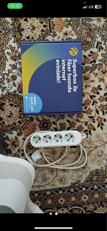 kutulu modem ve fiş