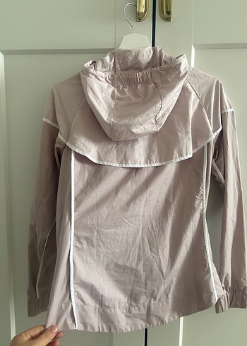 Nike Pembe Fermuarlı Kapüşonlu Kadın Ceket - Görsel 2