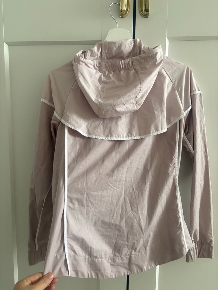 Nike Pembe Fermuarlı Kapüşonlu Kadın Ceket - Görsel 2