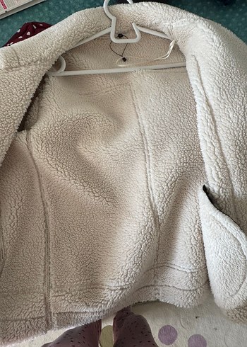 Siyah Kürklü Deri Kadın Biker Ceket - Görsel 4