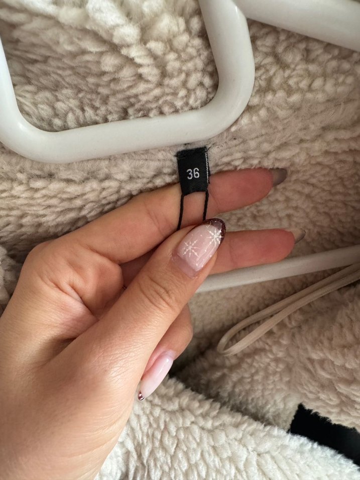 Siyah Kürklü Deri Kadın Biker Ceket - Görsel 5