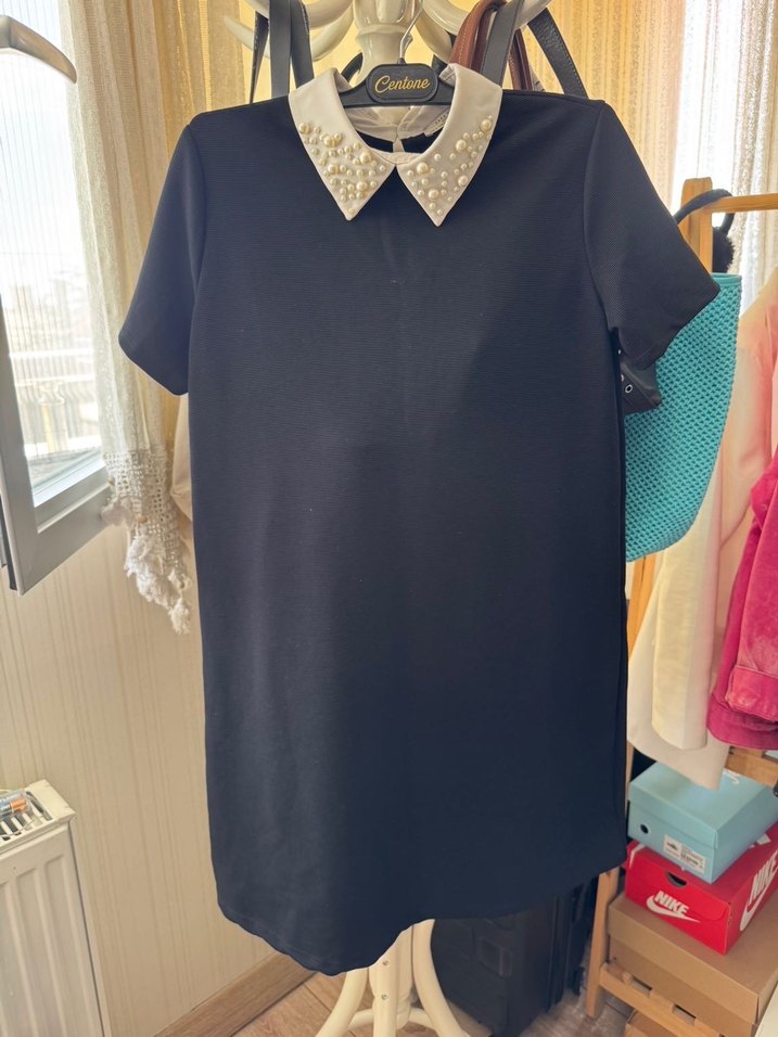 Zara İnci İşlemeli Elbise - Görsel 2