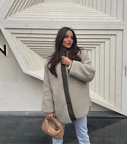 Mango peluş mont