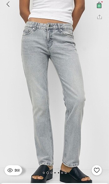 Pull and Bear Pullbear düşük bel jean