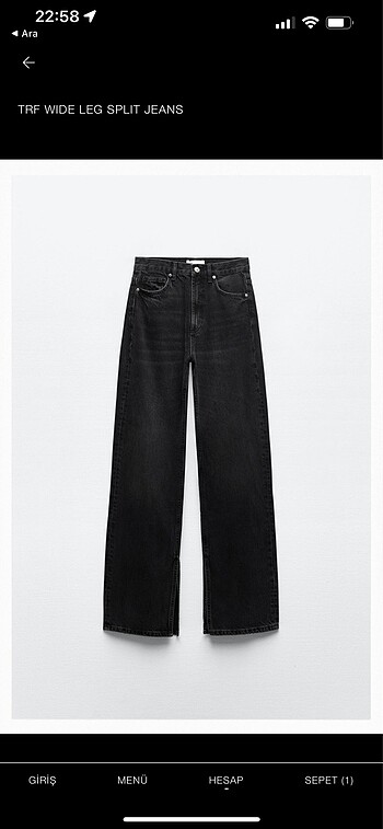 Zara wide leg jean