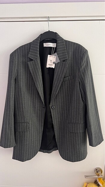 Bershka Kazayağı desenli blazer