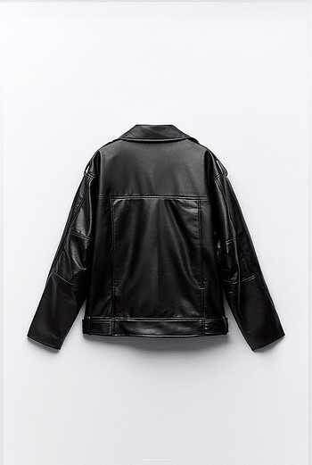 s Beden siyah Renk Zara biker deri ceket