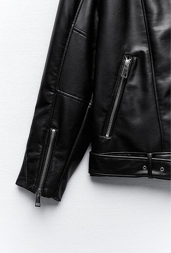 s Beden Zara biker deri ceket