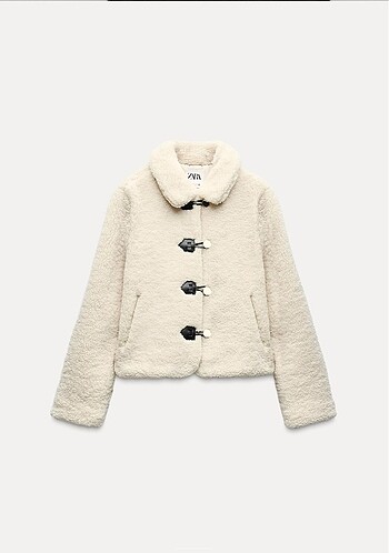 Zara Zara peluş kısa kaban