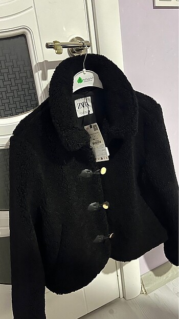 s Beden Zara peluş kısa kaban