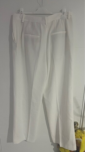 xl Beden beyaz Renk Zara straight fit pantolon