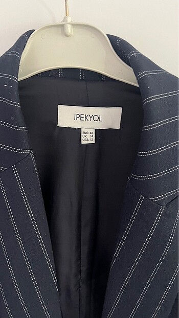xl Beden lacivert Renk İpekyol blazer ceket