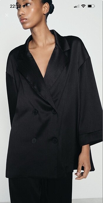 s Beden siyah Renk Zara blazer