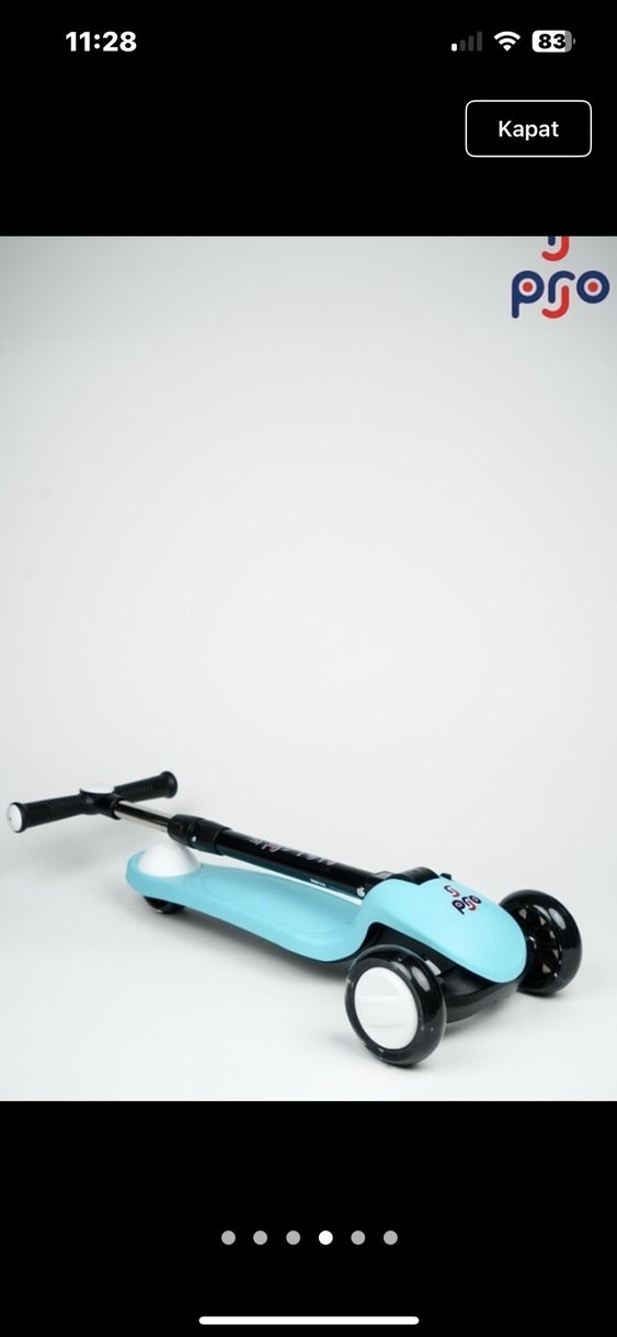 ÇOCUKLAR İÇİN IŞIKLI DAYANIKLI SCOOTER - Görsel 3