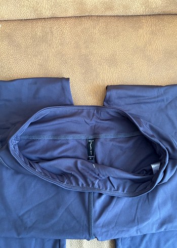 Gri boru paça tayt - Görsel 2