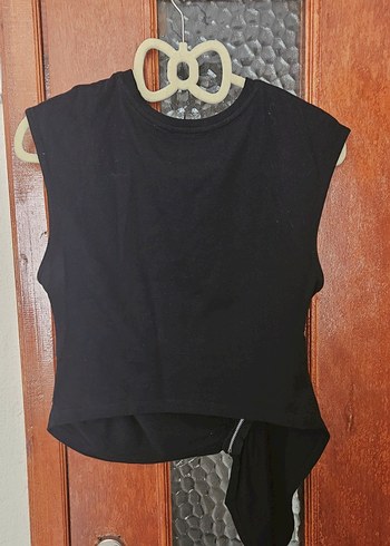Bershka Bershka marka fermuar detaylı crop