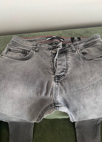 Gri Denim Kot Pantolon - Görsel 4