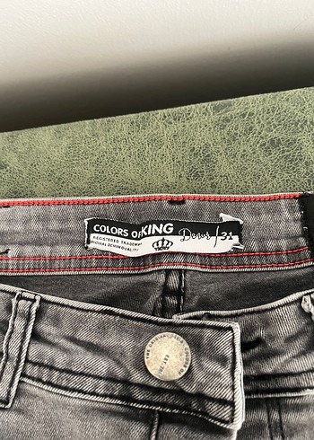 Gri Denim Kot Pantolon - Görsel 2