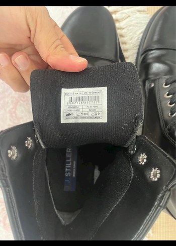 42 numara siyah bot tertemiz sorunsuz - Görsel 3