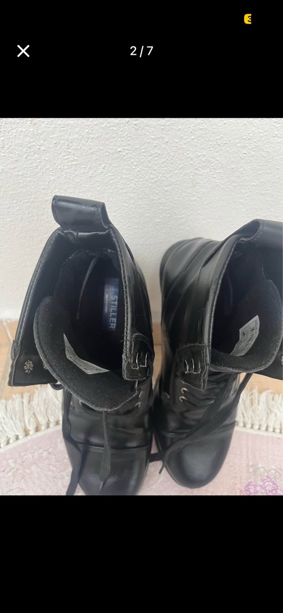 42 numara siyah bot tertemiz sorunsuz - Görsel 2