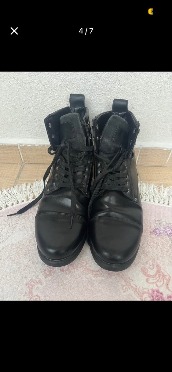 42 numara siyah bot tertemiz sorunsuz - Görsel 4