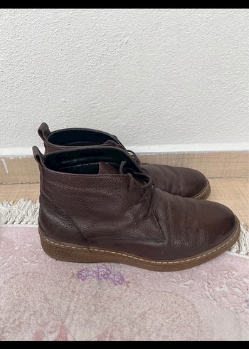 Kahverengi Deri Erkek Bot 42 numara erkek ipli kahve bot - Görsel 3