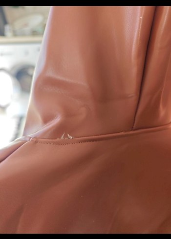 Kahverengi Kürklü Deri Erkek Çocuk Mont - Görsel 9