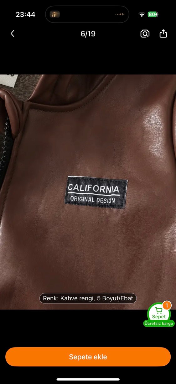 Kahverengi Kürklü Deri Erkek Çocuk Mont - Görsel 5