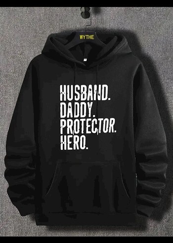 Kapüşonlu Siyah Erkek Sweatshirt