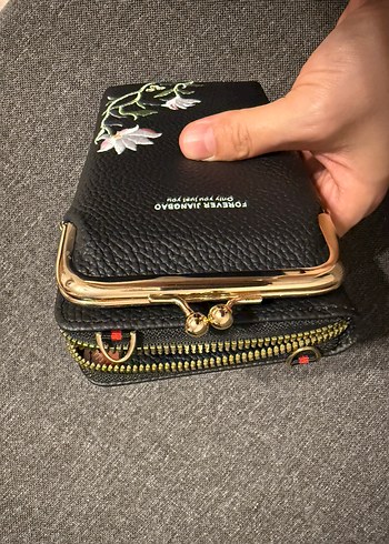 Nakışlı Kahverengi Deri Çapraz Çanta - Görsel 5