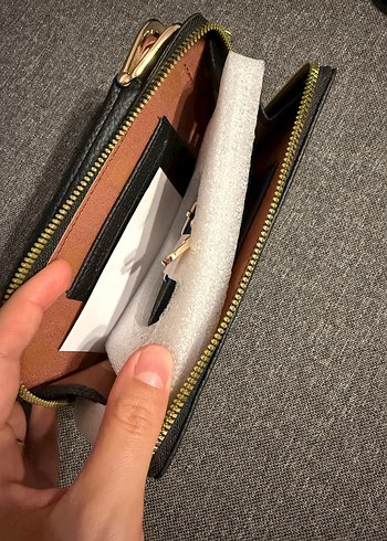 Nakışlı Kahverengi Deri Çapraz Çanta - Görsel 3