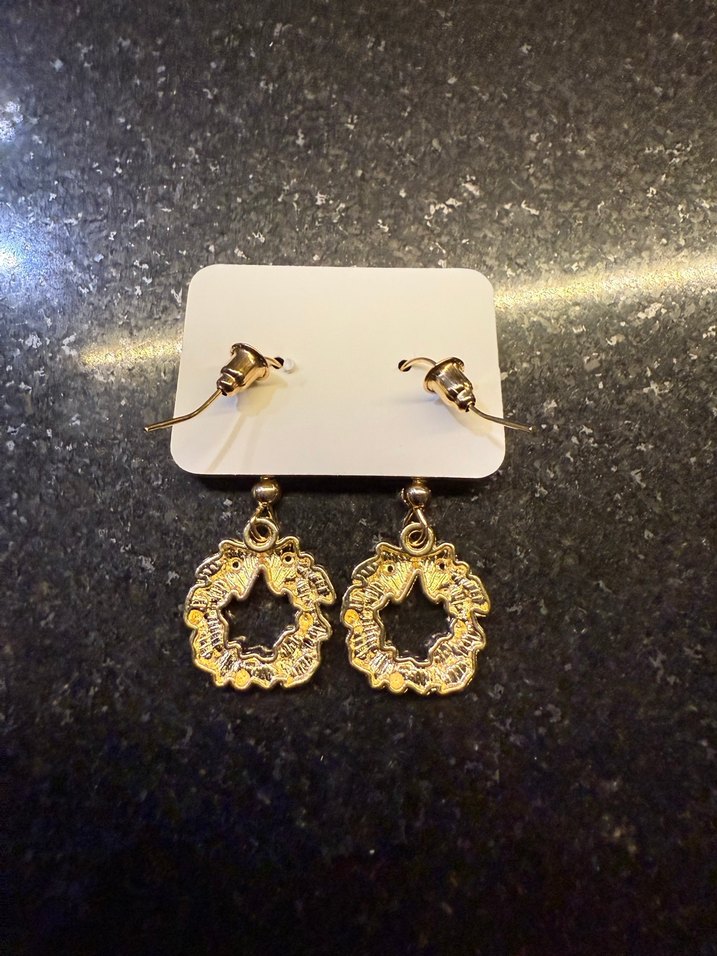 Yılbaşı Çelengi Mini Küpeler - Görsel 2