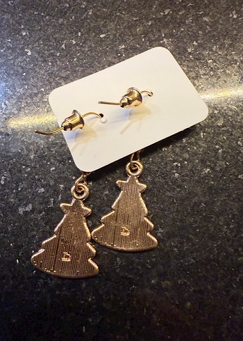 Yılbaşı Ağacı Temalı Küpeler - Görsel 2