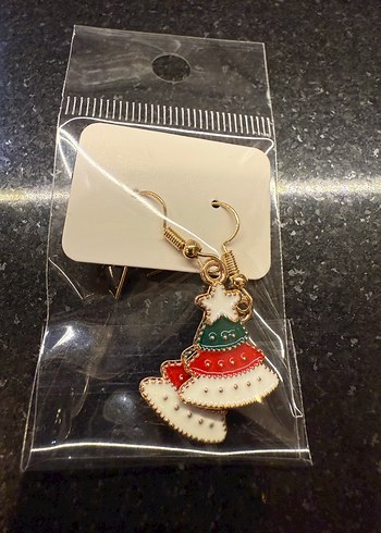 Yılbaşı Ağacı Temalı Küpeler - Görsel 3