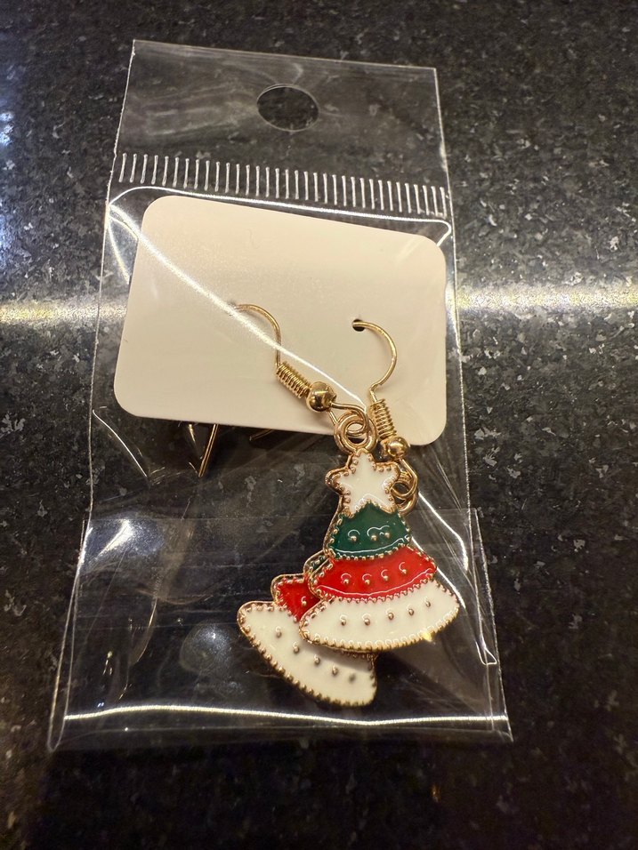 Yılbaşı Ağacı Temalı Küpeler - Görsel 3