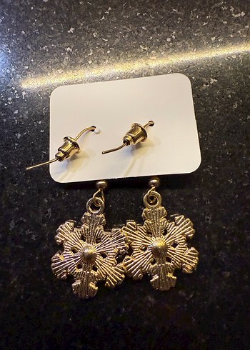 Yılbaşı Kar Tanesi Küpeler - Görsel 2