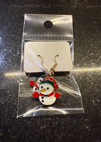 Yılbaşı Kardan Adam Küpeler - Görsel 3