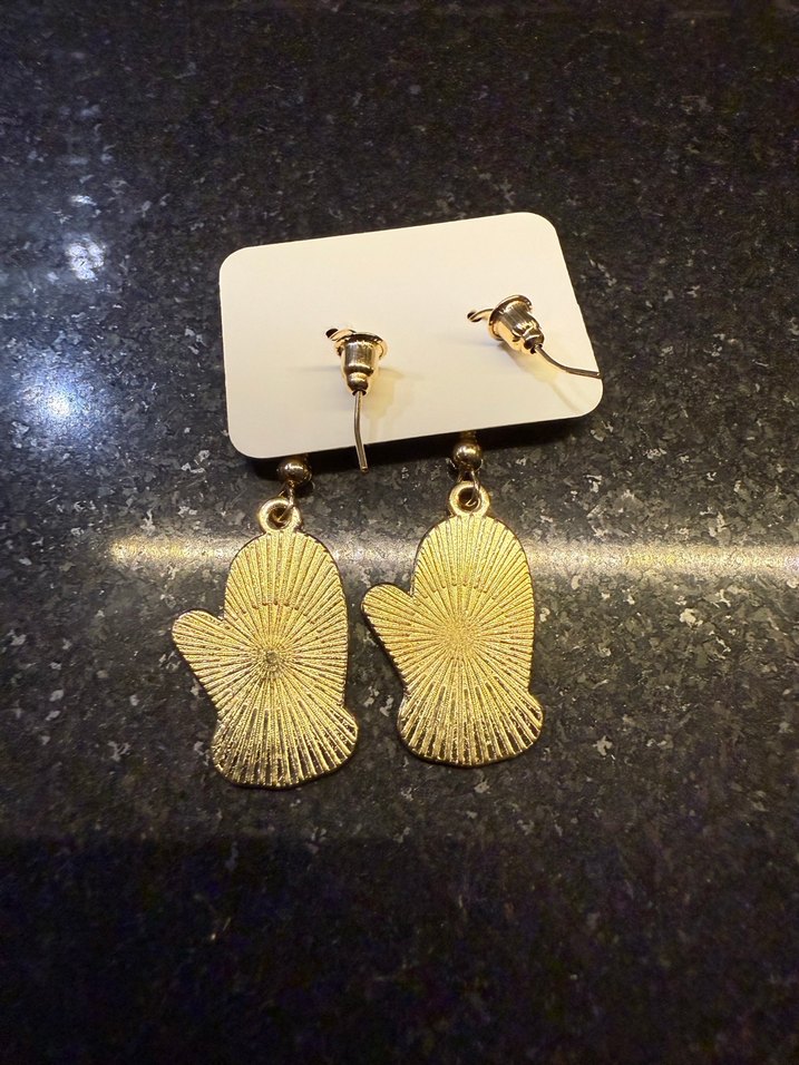 Kış Temalı Eldiven Küpeler - Görsel 2