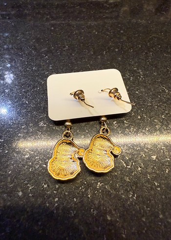 Renkli Boncuklu Mini Noel Baba Küpeleri - Görsel 2