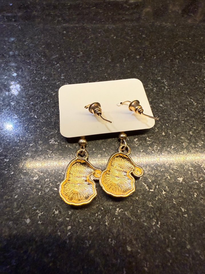 Renkli Boncuklu Mini Noel Baba Küpeleri - Görsel 2