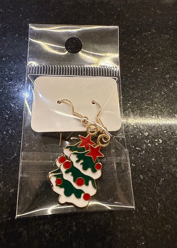 Yılbaşı Ağacı Mini Küpeler - Görsel 3