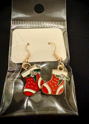 Yılbaşı Temalı Mini Küpe - Görsel 3